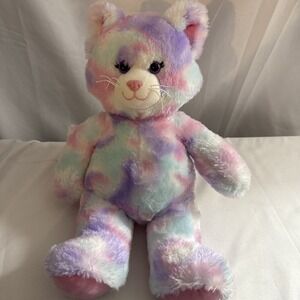 Build a Bear Cat Kitten Tie Dye Plush